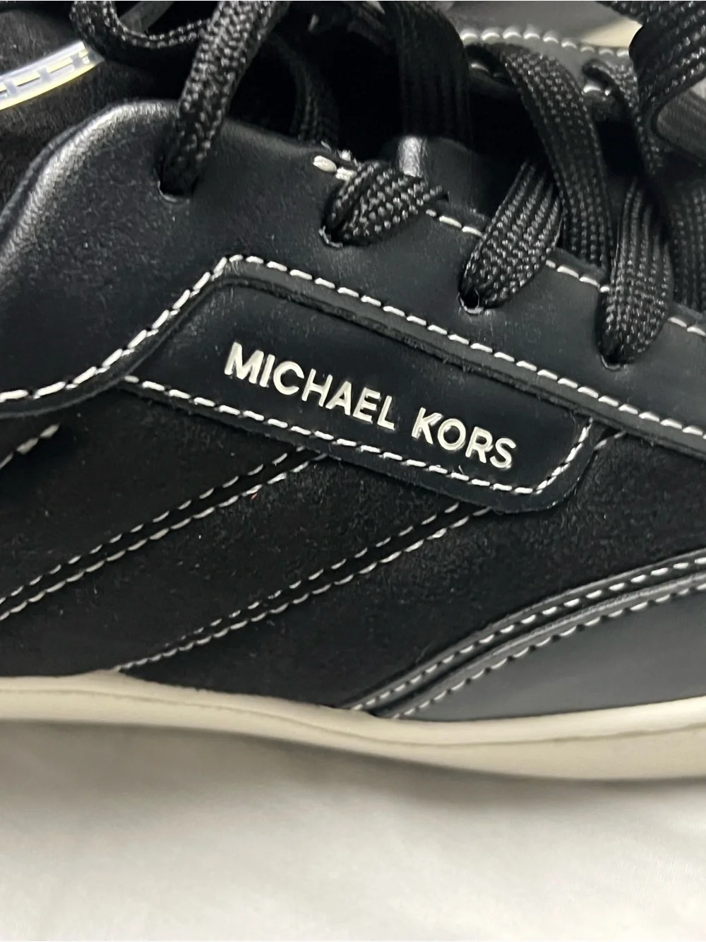 Michael Kors Women's Black Designer Fashion Sneakers